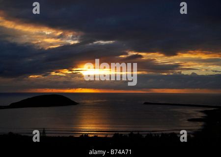 Aube sur Coffs Harbour, New South Wales Australie Banque D'Images