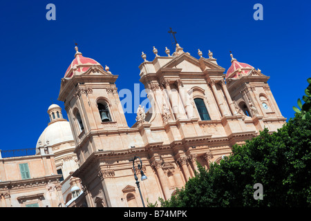 La Cathédrale San Nicolo, Noto, Sicile Banque D'Images