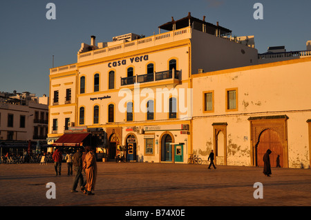 Square Moulay El-Hassan à Essaouira, Maroc Banque D'Images