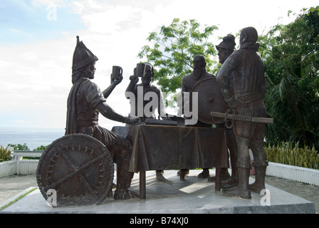 Pacte du Sang Monument, Nr. La ville de Tagbilaran, Bohol, Visayas, Philippines Banque D'Images