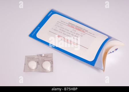 Milbemax wormer à large spectre pour les chiens pour traiter des chiens pour les vers (12,5 mg milbemycin oxime 125mg praziquantel) Banque D'Images