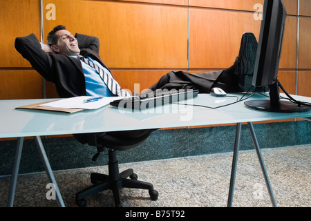 Portrait d'une chaise de bureau et rêver Banque D'Images