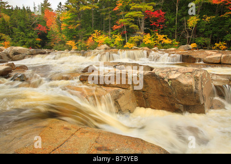 Rocky Gorge, Autoroute Kancamagus, White Mountains, New Hampshire, USA Banque D'Images