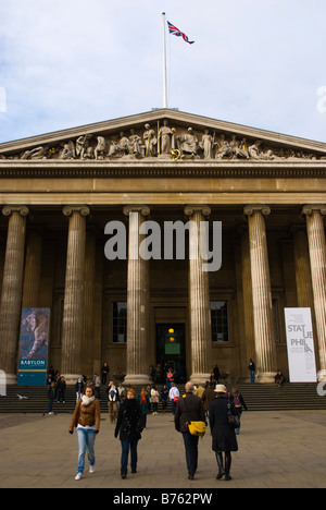 British Museum dans le quartier de Bloomsbury au centre de Londres, Angleterre, Royaume-Uni Banque D'Images