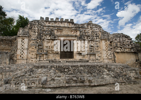 Les ruines Maya au Mexique Hochob Banque D'Images