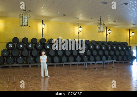 Bodegas Quitapenas Cave vin de Malaga, Andalousie, Espagne Banque D'Images