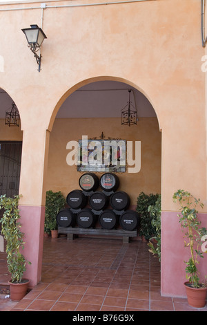 Bodegas Quitapenas Cave vin de Malaga, Andalousie, Espagne Banque D'Images
