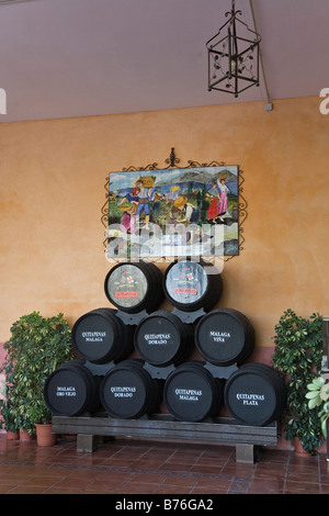 Bodegas Quitapenas Cave vin de Malaga, Andalousie, Espagne Banque D'Images