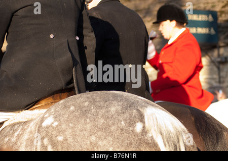 Teh Lacock Avon Vale hunt le lendemain Banque D'Images