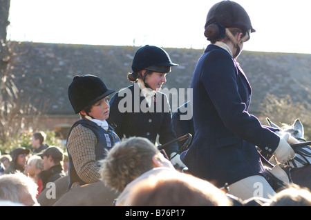 Teh Lacock Avon Vale hunt le lendemain Banque D'Images