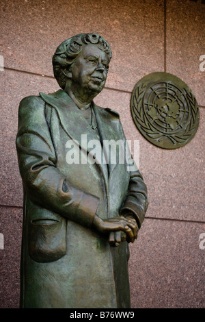 Eleanor Roosevelt statue, Washington DC Banque D'Images