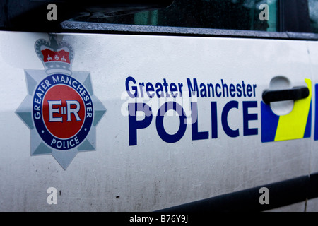 Le Grand Manchester panda voiture de patrouille de police Banque D'Images