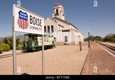 Boise IDAHO USA Union Pacific Depot Banque D'Images