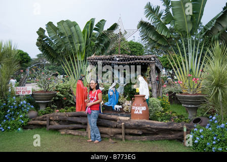 Crèche de Noël, Rizal Park, Ermita, Manila, Philippines Banque D'Images