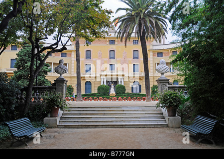 Jardins del Palau Reial de Pedralbes, palais, musée, parc, Barcelone, Catalogne, Espagne, Europe Banque D'Images