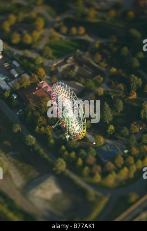 Photographie aérienne, Centro Amusement Park, Centropark, centre commercial, Neue Mitte, Oberhausen, Ruhr, l'Rhine-Westphali Banque D'Images