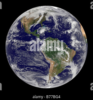 Le 7 novembre 2008 - La Terre entière montrant l'Ouragan Paloma avec spirales distinctif bien formé et un oeil clair sur les Caraïbes. Banque D'Images