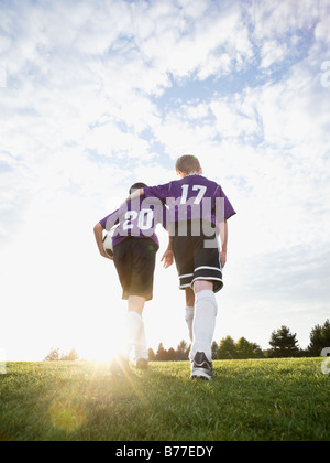 Le champ uniforme sur marche Banque D'Images