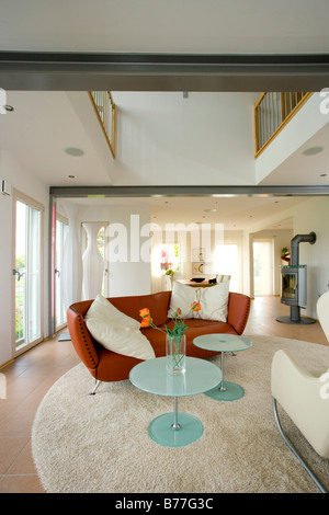 Modernes Wohnzimmer, modern living room Banque D'Images