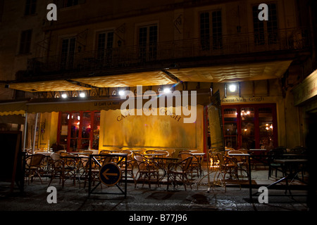 Le Café van Gogh Arles Bouches du Rhône France peint par Vincent Van Gogh, la terrasse du café sur la place du Forum en 1888 Banque D'Images