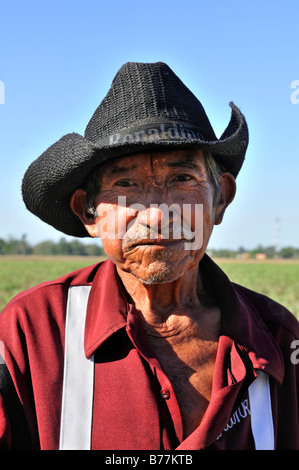 Portrait d'un paysan bolivien, Bolivie, Amérique du Sud Banque D'Images