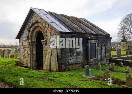 Edrom église. Edrom arch. Les frontières.L'Ecosse. Banque D'Images