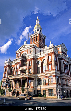 Palais de justice du comté historique,Dubuque Iowa Banque D'Images