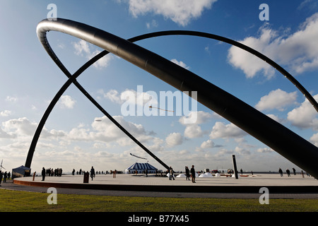 Observatoire de l'horizontale, monument dans la décharge publique, Hoheward Herten, Recklinghausen, Ruhr, Rhénanie du Nord-Westphalie, Allemagne Banque D'Images