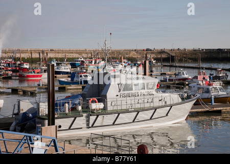 Un bateau de patrouille de protection des pêches dans la région de Ramsgate Port Royal Banque D'Images