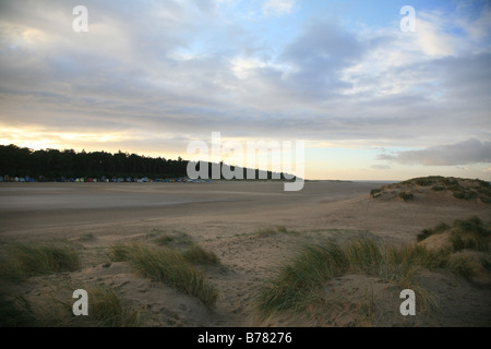 Plage d'hiver à Holkham Banque D'Images