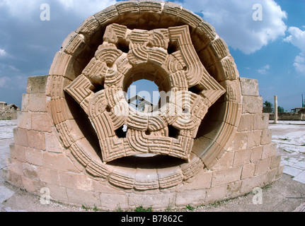 Israël Jéricho l'Hisham Palace 724 Khirbat annonce Al-Mafjar Site Palais omeyyade Banque D'Images