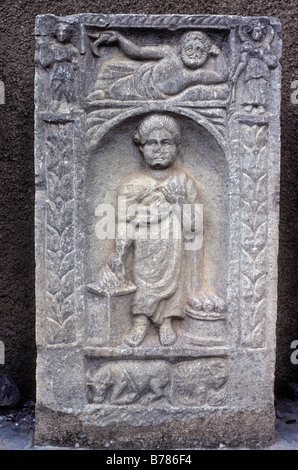 Comprimé à Roman Timgad Algérie Afrique du Nord UN UNESCO World Heritage Centre Timgad se trouve sur le versant nord de l'Aurès mont Banque D'Images