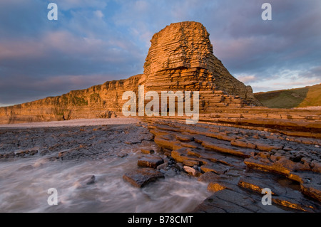 Nash Point, la côte du Glamorgan Banque D'Images