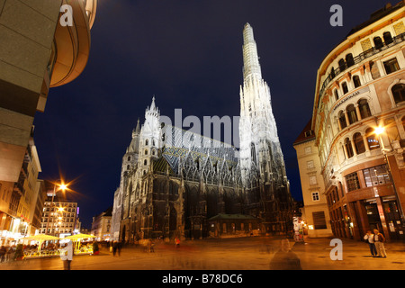 Stephansdom, Stefansdom, la cathédrale St Stephen, Vienne, Autriche, Europe Banque D'Images