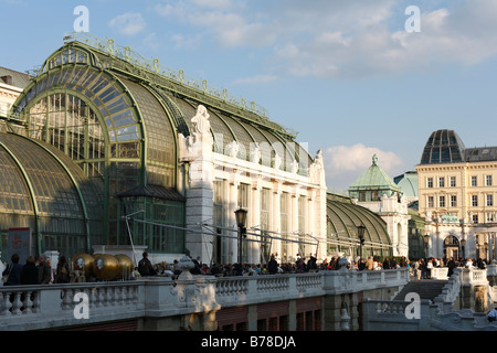 Palm house dans le Burggarten, Vienne, Autriche, Europe Banque D'Images