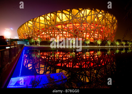 Stade olympique, Beijing, Chine, Asie Banque D'Images