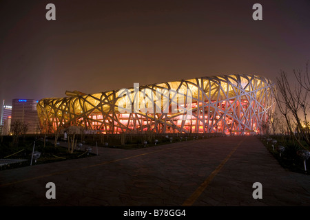 Stade olympique, Beijing, Chine, Asie Banque D'Images