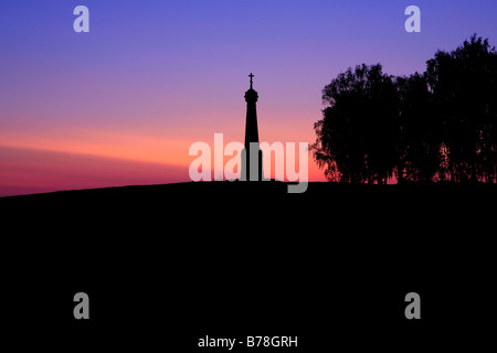 Le monument à l'aube dans Raevsky Borodino, Russie Banque D'Images