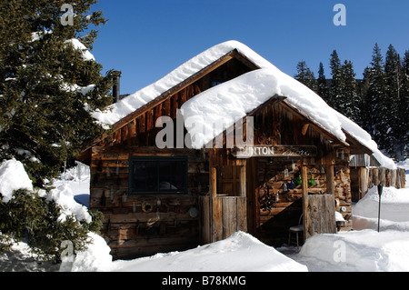 Log Cabin, Dunton Hot Springs Lodge, Colorado, USA Banque D'Images