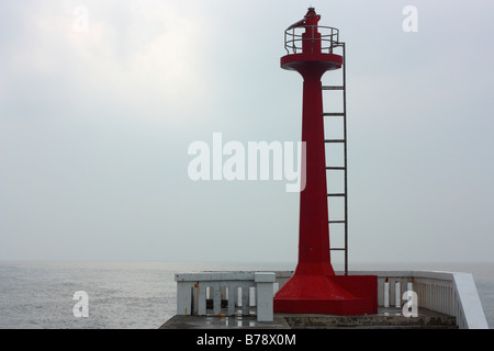 Balise lumineuse à Anping Harbour,Taiwan. Banque D'Images