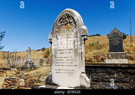 Dans le cimetière ancien chercheur d'or ville Pilgrim's Rest, Mpumalanga, Afrique du Sud, l'Afrique Banque D'Images