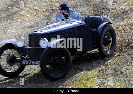 1930 Austin Sports Riley 1093cc CSECC Nouvelle Année tests de conduite Brooklands Janvier 2009 Banque D'Images