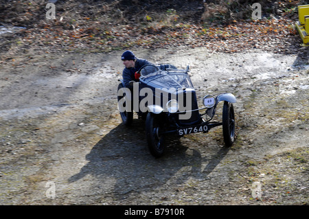 1930 Austin Sports Riley 1093cc CSECC Nouvelle Année tests de conduite Brooklands Janvier 2009 Banque D'Images