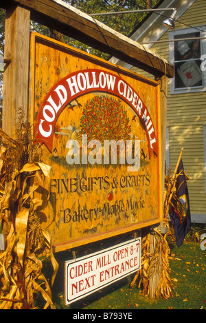 Cold Hollow Cider Mill, Waterbury, Vermont, Etats-Unis Banque D'Images