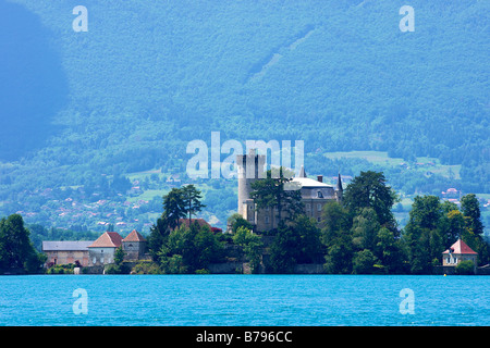 Chateau Duingt du Lac d'Annecy, Haute Savoie, France. Banque D'Images