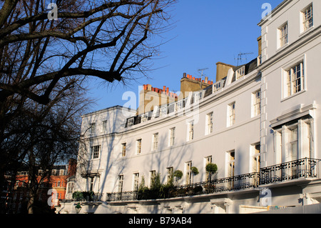 Les immeubles à appartements et maisons de village à Egerton Crescent Chelsea London SW3 UK Banque D'Images