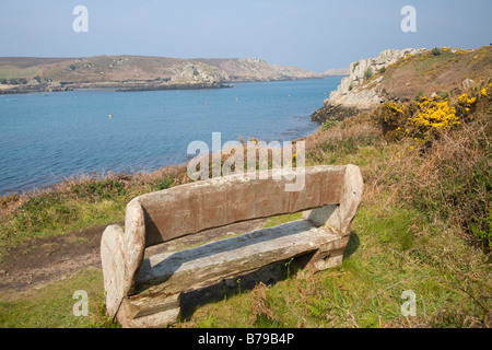 Îles Scily Tresco à vers Bryer Banque D'Images