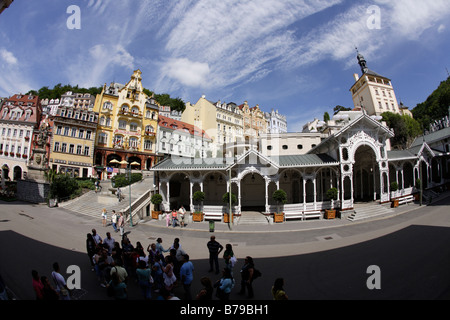 Europe République Tchèque Bohême de l'Ouest Karlovy Vary ville vieille ville historique de Karlovy Vary Banque D'Images