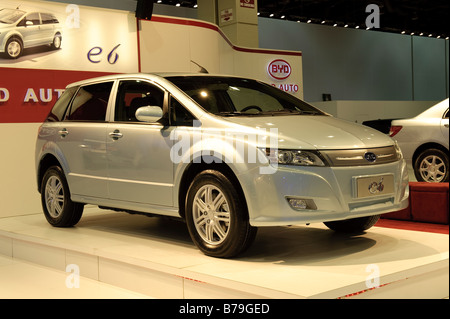 Voiture électrique BYD e6 au 2009 North American International Auto Show de Detroit Michigan USA Banque D'Images