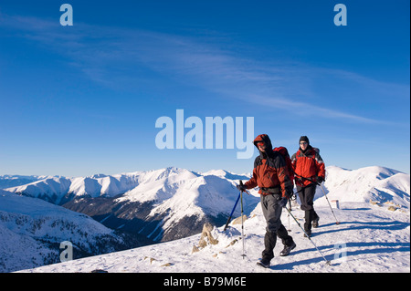 Randonneurs sur Kasprowy Wierch Zakopane Tatras Pologne Région Podhale Banque D'Images